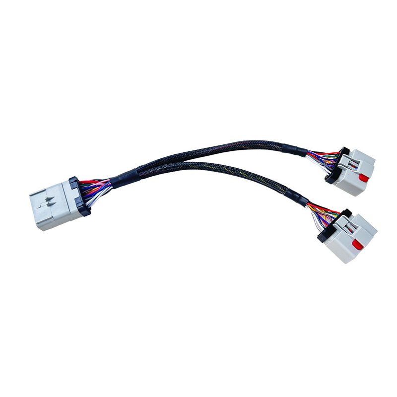 14PIN RP-1226 14 Way 1 Male to 2 Female Y Cable Adapter RP1226 Splitter for Freightlin
