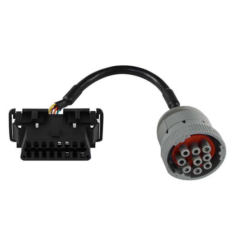 CAT Female 9-Pin to OBD2 Female Adapter - Diagnostic Cable for KIA, Hyundai, Opel, Suzuki, Cadillac