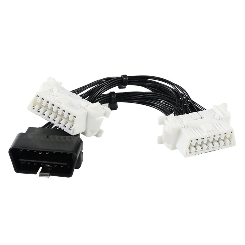 Toyota OBD2 Splitter Cable - 16Pin 1-to-2 Female Extension (J1962 Compatible)