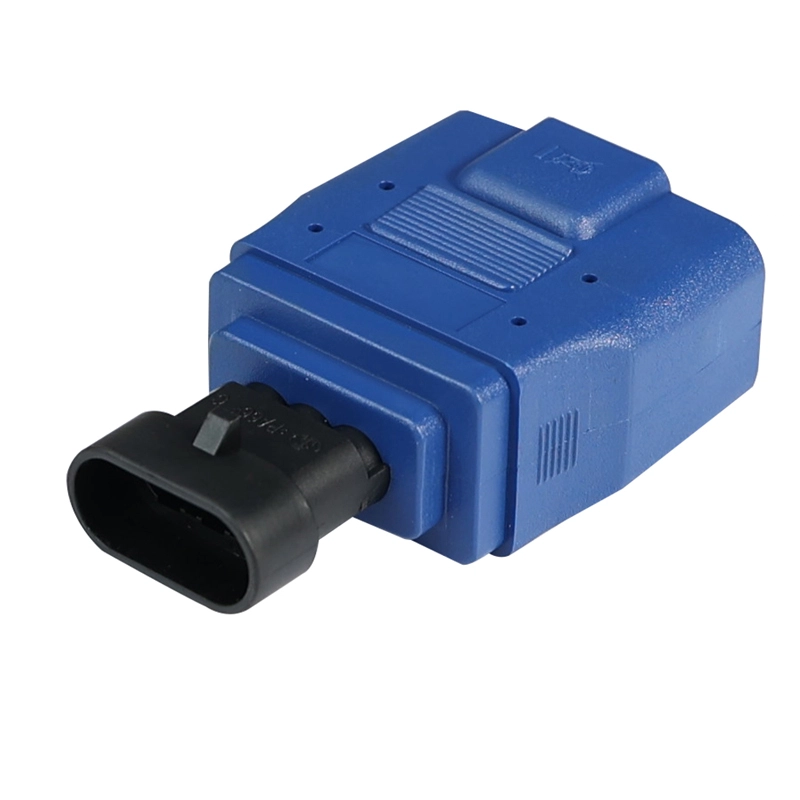 Blue Fiat 3-Pin to OBD2 Female Adapter Connector | ECU Diagnostic Tool (2024)