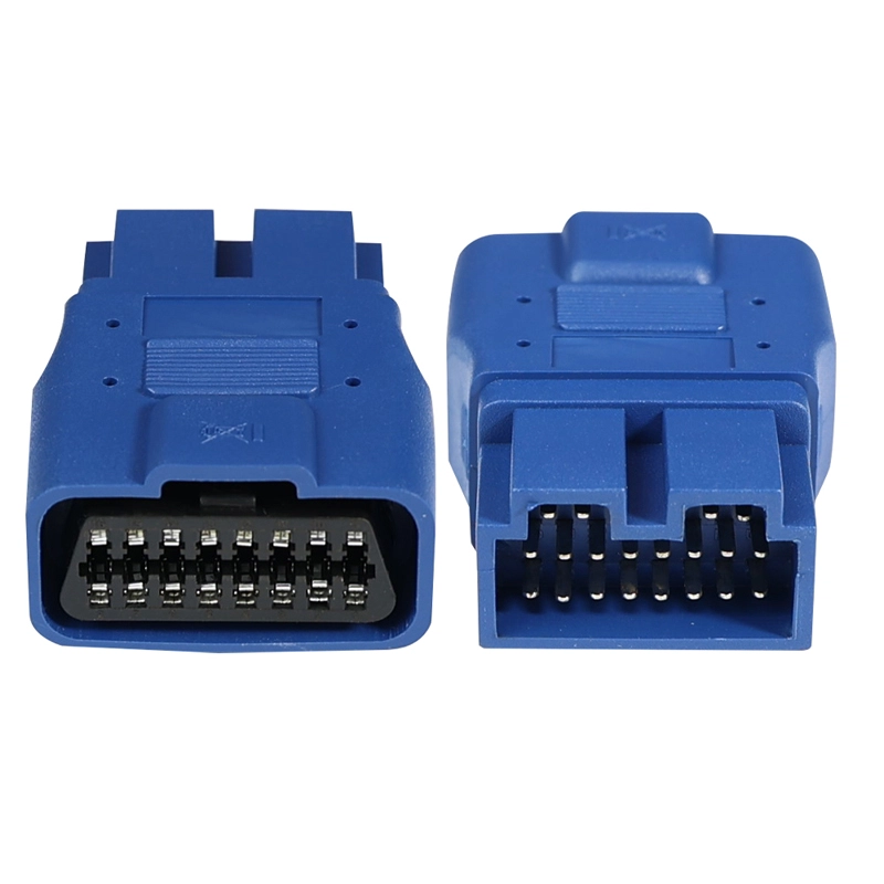 Blue OBD2 Female to KIA 20-Pin Adapter - Diagnostic Scanner Tool for KIA/Hyundai Vehicles (1998-2021)