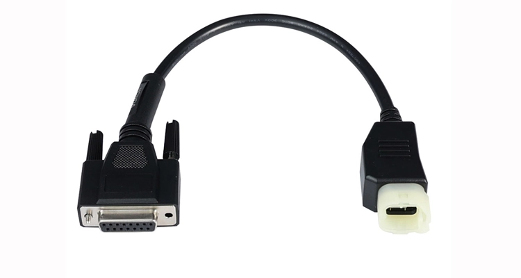 Honda 4-Pin to DB15 Motorcycle Diagnostic Cable – Factory Product Photo