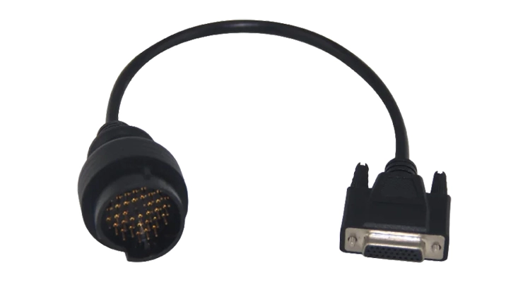 BMW 38-Pin to HDB26 Diagnostic Cable for classic BMW ECU testing, coding, and troubleshooting