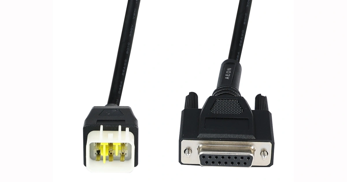 DB15Pin to AEON 6P Cable for Automotive Diagnostic