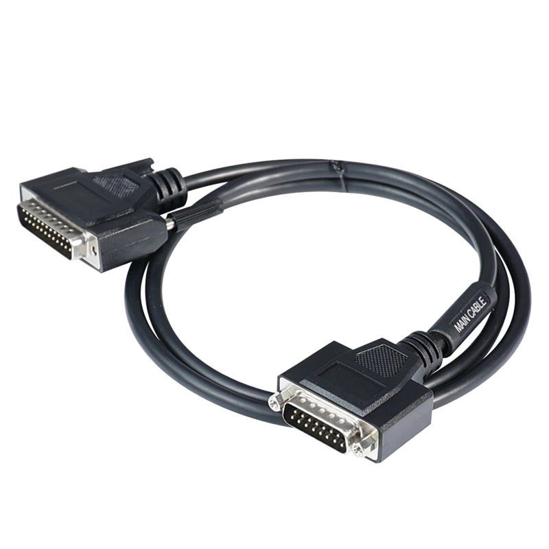 Durable DB25P to DB15P Main Cable for Computer and Diagnostic Device, fully customizable and OEM available