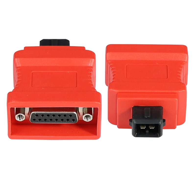 Red pSA2P to DB15 Pin Direct Plug Adapter for PSA ECU Diagnostics