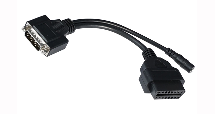 Custom HDB26Pin to OBD2 16Pin Diagnostic Cable for Vehicle ECU Programming and High-Speed Data Logging.